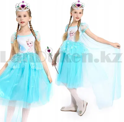 Детский костюм Эльзы с аксессуарами для различных тематических мероприятий,  праздников с доставкой до дома (г.Алматы) и по всему Казахстану!