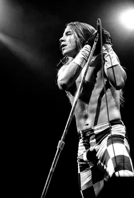 Энтони Кидис из Red Hot Chili Peppers на фестивале Lollapalooza 1992 года. Фотография Дэвида Илцхофера — Pixels
