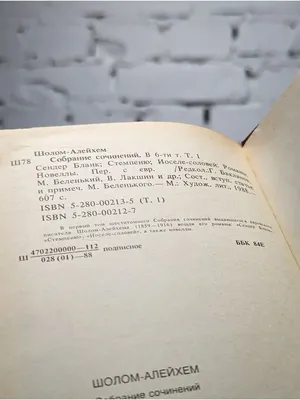 Шолом Алейхем. Собрание сочинений в шести томах. Том 1 Художественная  литература. Москва 165498116 купить за 195 ₽ в интернет-магазине Wildberries