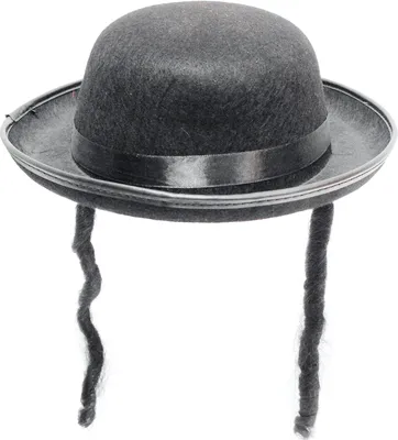 Карнавальная шляпа Еврей с чёрными локонами
