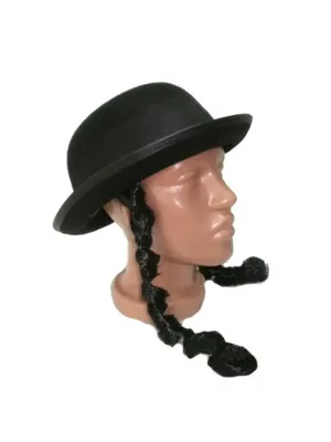 Еврейская шляпа \"Ортодоксальный еврей\" с пейсами (ID#1541220069), цена: 490  ₴, купить на Prom.ua