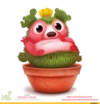 Piper Thibodeau (Cryptid-Creations) :: красивые картинки :: artist ::  кактус :: ёжик :: art (арт) / картинки, гифки, прикольные комиксы,  интересные статьи по теме.