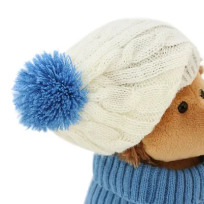 Мягкая игрушка Orange Toys Ёжик Колюнчик в шапке с голубым помпоном 15 см  купить по цене 1188 ₽ в интернет-магазине Детский мир