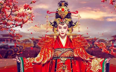 Amazon.com: обои телешоу «Императрица Китая» в разрешении 4K, обои актрисы Фань Бинбин в разрешении 4K, постер телешоу «Императрица Китая», печатное искусство Фань Бинбин: изделия ручной работы