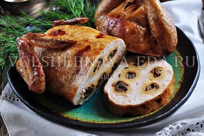 Курица, фаршированная блинами - 23 пошаговых фото в рецепте