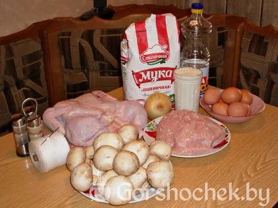 Курица, фаршированная блинами, пошаговый рецепт на 5604 ккал, фото,  ингредиенты - Наталья Андреева