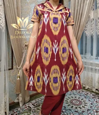 Фасоны узбекских платьев со штанами (55 фото)
