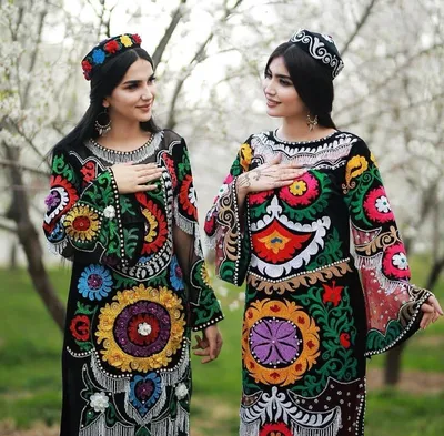 Фасоны узбекских платьев (75 фото)