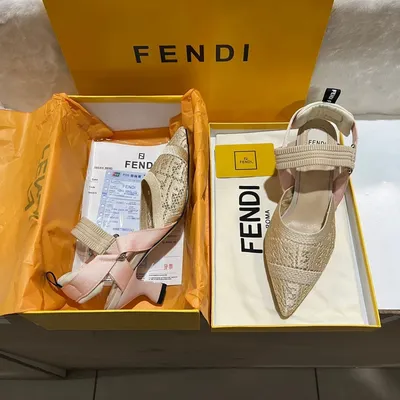 FENDI Rococo mesh knit sneakers · VERGLE