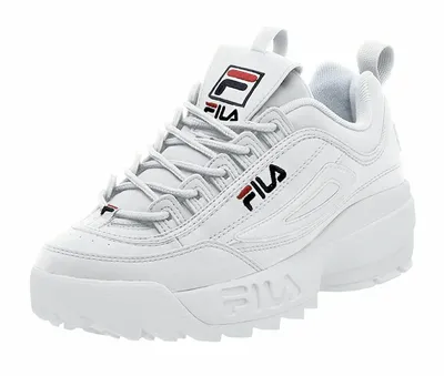 FILA Disruptor II White, Peacoat Blue, Red Mens Trainers Sneakers Shoes |  eBay