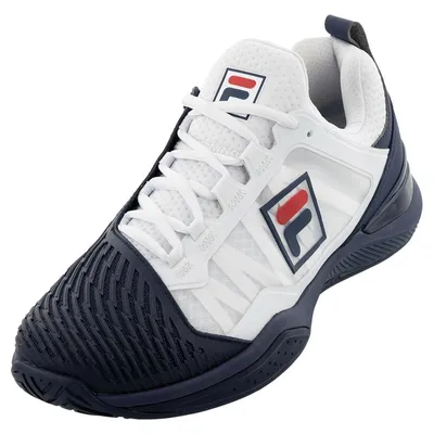 Fila Men`s Speedserve Energized Tennis Shoes Fila Navy and White