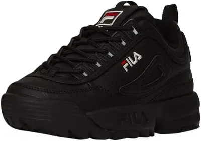 Amazon.com | FILA Women's Disruptor wmn Sneaker, Black (Dark Black), 4 UK |  Fashion Sneakers