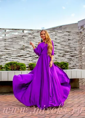 Фиолетовые платья на свадьбу в пол купить в Москве – Цена в  интернет-магазине PrincessDress
