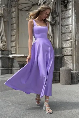 Фиолетовое платье из кордового кружева, артикул 1-23/5-516-КП318 | Купить в  интернет-магазине Yana в Москве
