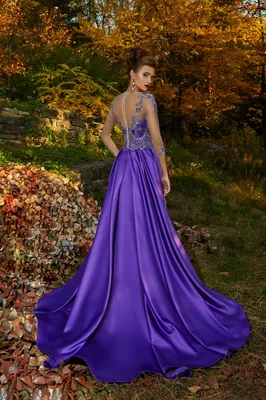 Платье фиолетового цвета Lorange Kamela | Купить вечернее платье в салоне  Валенсия (Москва)