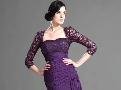 Фиолетовое вечернее платье Imani V-004 | Купить вечернее платье в салоне  Валенсия (Москва)