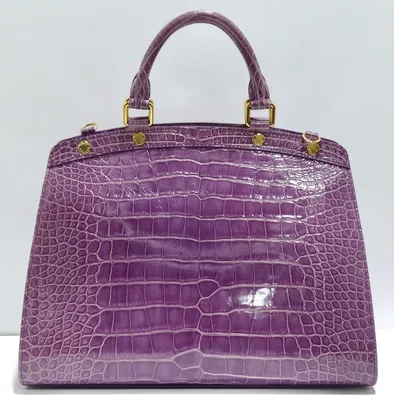 Louis Vuitton Purple Exotic Crocodile Brea Handbag – Vintage by Misty