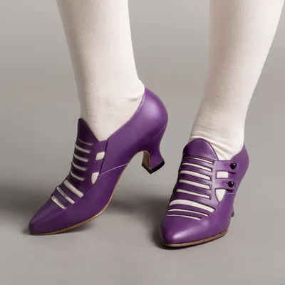 Endora Women's Victorian Witch Shoes (Poison Purple) – American Duchess