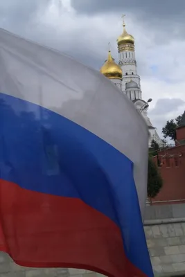 Обои Российский флаг на фоне Москвы 720x1080 скачать бесплатно на рабочий  стол