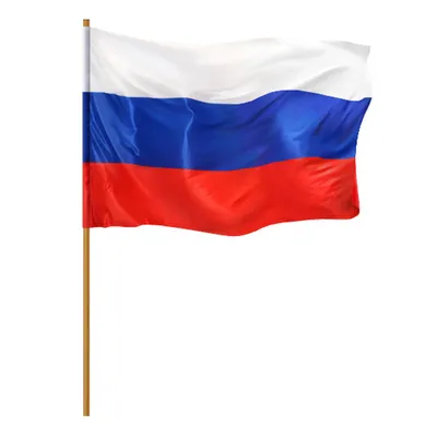 Флаг России 40х60 см с древком 100 см купить недорого в интернет магазине  инструментов Бауцентр