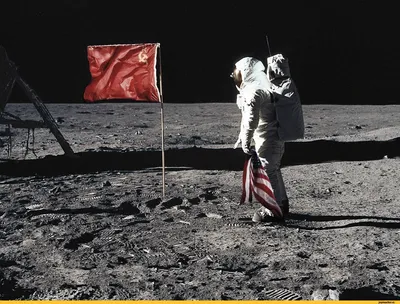 юмор (юмор в картинках) :: флаг СССР :: высадка на луну :: космонавт /  смешные картинки и другие приколы: комиксы, гиф анимация, видео, лучший  интеллектуальный юмор.