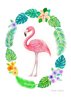Как нарисовать Фламинго | Рисуем влюбленных фламинго | Рисунки Юльки. -  YouTube