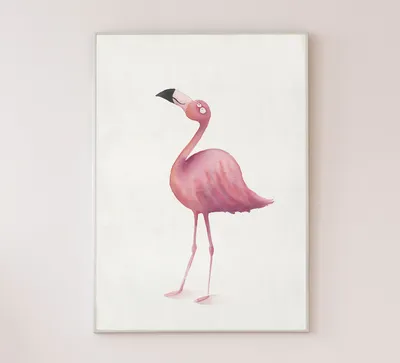 Фламинго рисунок легкий - 25 фото