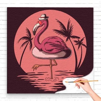 милый рисунок фламинго, картинка фламинго нарисовать, фламинго, птица фон  картинки и Фото для бесплатной загрузки