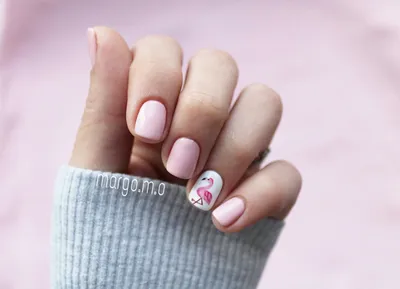 Nails , flamingo , manicure, pink , gel polish , summer , ногти , маникюр ,  фламинго , весна , лето , гельл… | Дизайнерские ногти, Детские ногти,  Отращивание ногтей