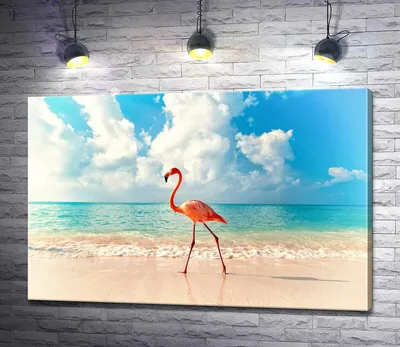 Купить Фотообои Фламинго на пляже арт. 524448379 | Artside