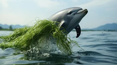 Дельфин В Голубой Воде — стоковые фотографии и другие картинки Дельфин -  Дельфин, Шаловливый, Милый - iStock