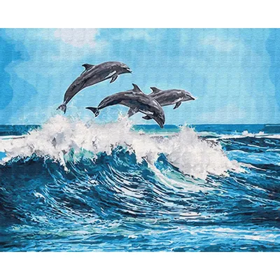 Силиконовый молд № 515 Дельфины – купить в интернет-магазине, цена, заказ  online