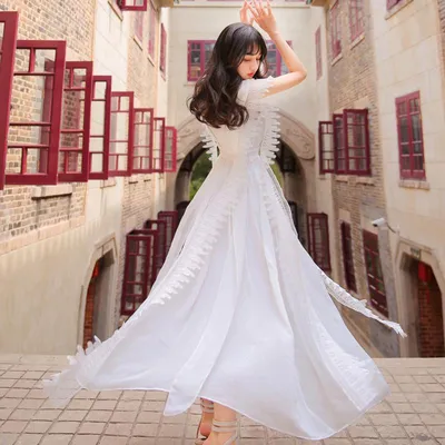 Новые свадебные платья для невест с хвостом, простая атмосфера, стиль  принцессы, французский стиль, легкие основные беременные, маленькие люди,  платья 2023 года – купить по низким ценам в интернет-магазине Joom
