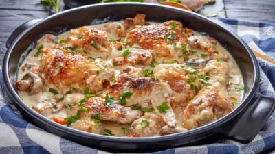 Фрикасе из курицы — пошаговый рецепт с фото и описанием процесса  приготовления блюда