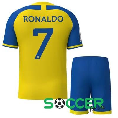 Новая Футбольная форма Аль-Наср Рональдо (Al Nassr Ronaldo)  игровая/повседневная 10222803 цвет: желтый 90193 купить в SOCCER-SHOP -  Футбольный интернет-магазин