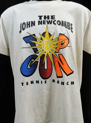 John Newcombe Tennis Signed Top Gun Tennis Ranch T-Shirt JSA Authenticated  | eBay