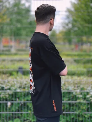 Футболка-oversize \"Serpents 2.0 black\", 2XL