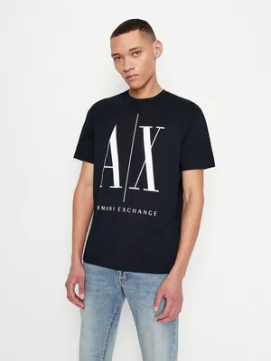 Футболка Armani Exchange, цвет: белый, RTLACL175101 — купить в  интернет-магазине Lamoda