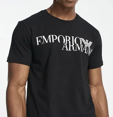 Emporio Armani ❤ мужская футболка с логотипом хаки цвет, размер L, M, XL,  XXL, цена 299.99 BYN