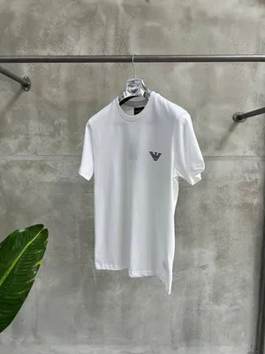 Купить Футболка Emporio Armani Logo White в Украине ᐈ оригинал фирменные  Футболка Emporio Armani Logo White ᐈ Купить Мужские футболки. Быстрая  доставка из США и Европы | Fair