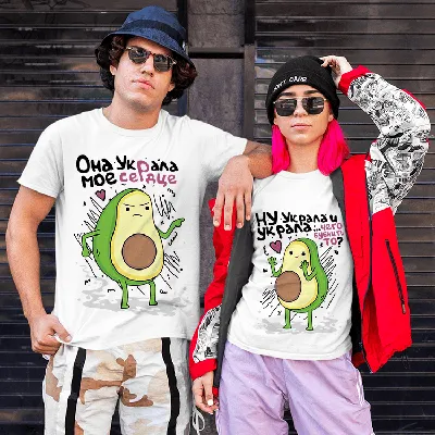 Парные футболки для двоих “Котопёс” | Print.StudioSharp.ru