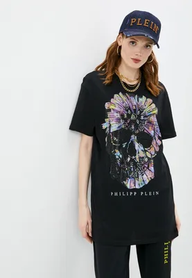 Футболка Philipp Plein, цвет: черный, RTLAAI005801 — купить в  интернет-магазине Lamoda