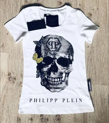 Мужская футболка с кристаллами и вышивкой с названием бренда Philipp Plein  цена 27000 грн купить в Украине. Отзывы покупателей . Гарантия качества