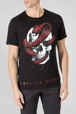 Modnica-shop | Купить Футболка Philipp Plein крылья в стразах + рванка  желтый неон Цена от производителя, отзывы,фото, бесплатн