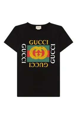 Футболка Gucci Oversized Logo, белый – заказать с доставкой из-за рубежа  через онлайн-сервис «CDEK.Shopping»