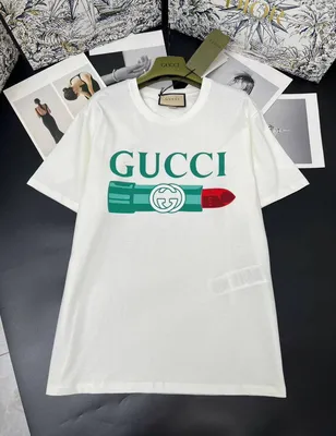 Футболка Gucci GG с Принтом Кота Белая Черная Gucci XS S M L (id 99196456),  купить в Казахстане, цена на Satu.kz