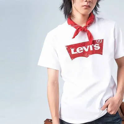 ▻ Терракотовая Женская футболка Levi's с логотипом • [1175] грн ▷ купить в  𝗞𝗮𝘀𝘁𝗮 ✓ Киев, Украина (253739020)