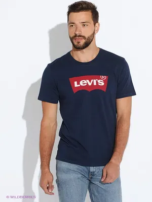 Футболка хлопковая прямого кроя Levi's® 2252925 купить за 810 ₽ в  интернет-магазине Wildberries