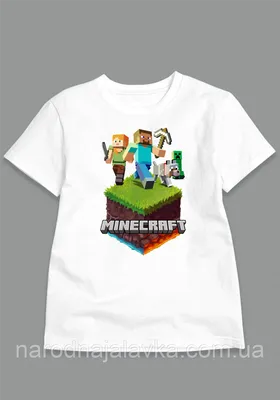 ᐉ Детская футболка Майнкрафт Minecraft р. 164 Черный
