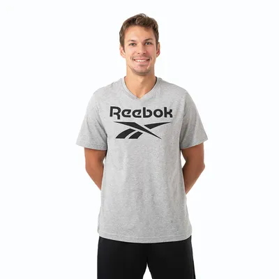 Футболка мужская REEBOK 100071173 REEBOK IDENTITY STACKED LOGO T-SHIRT -  купить